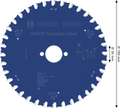 BoschEXPERT 三明治板圆锯片，直径 190 毫米。